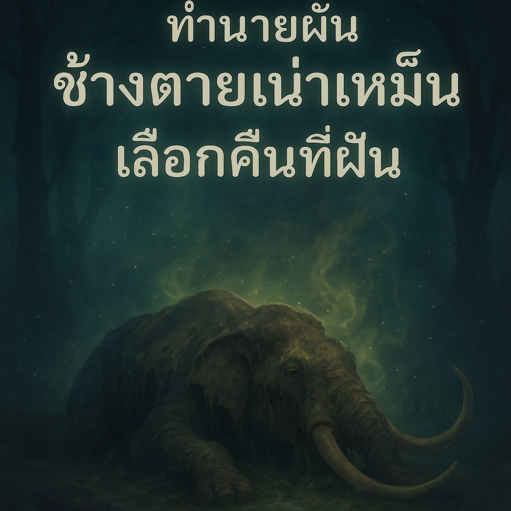 ทำนายฝัน ช้างตายเน่าเหม็นเลือกคืนที่ฝัน